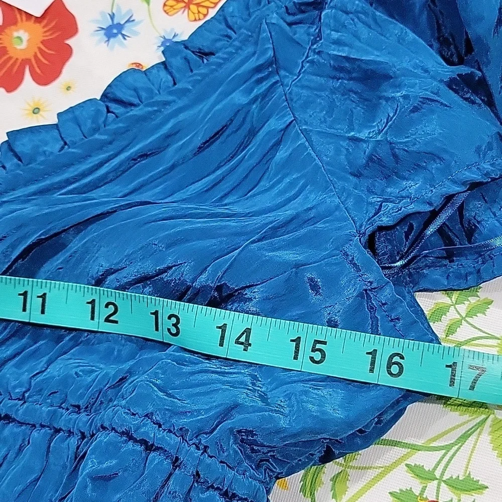 J Crew Palermo dress in viscose-blend crinkle NWT CK800 Blue